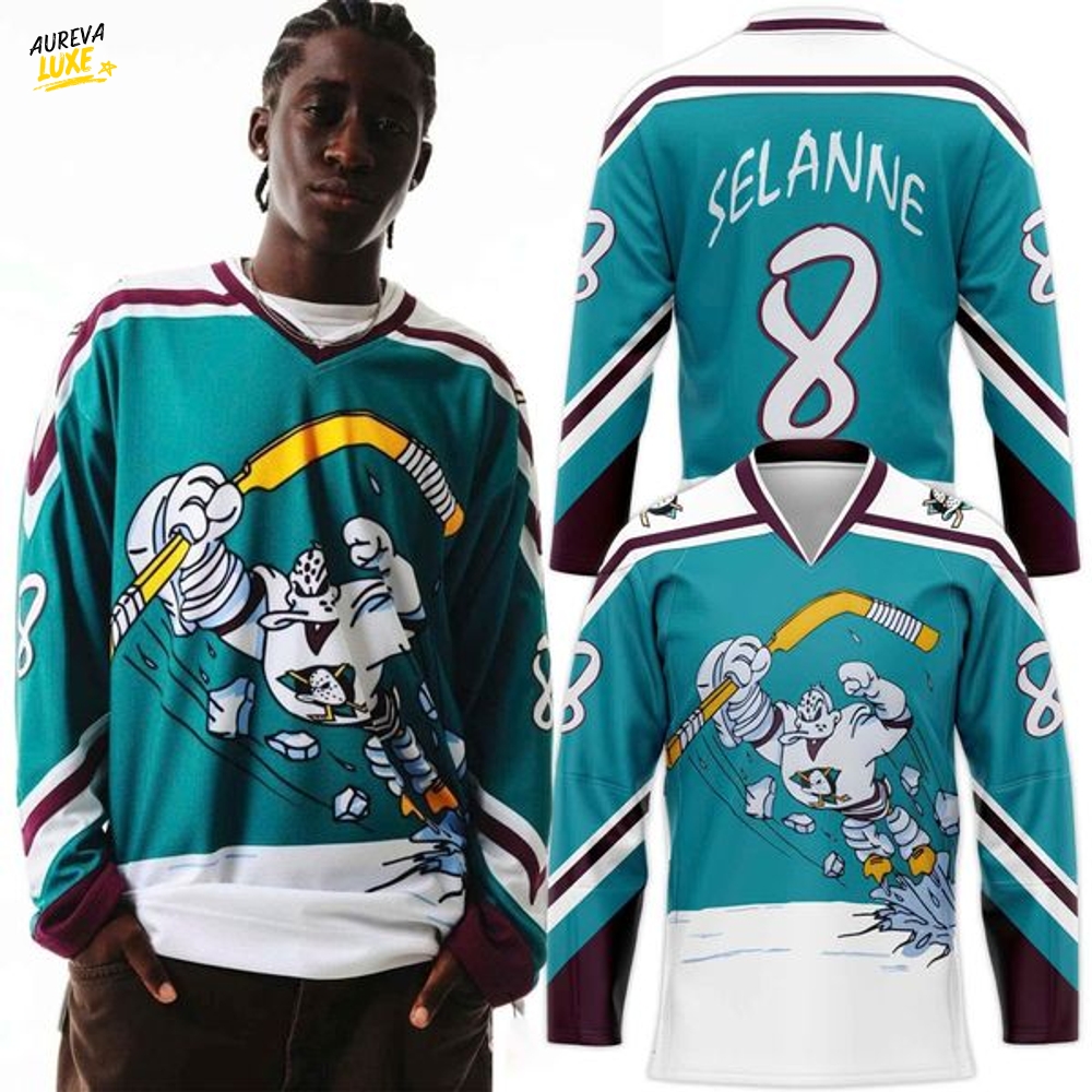 Anaheim Ducks 1995-96 Teal Alternate Power Play Jersey - Custom Anaheim Ducks 1995-96 Teal Alternate Power Play Jersey - Custom