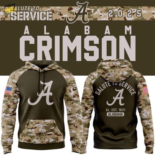 Alabama Crimson Tide Salute To Service Camo Hoodie