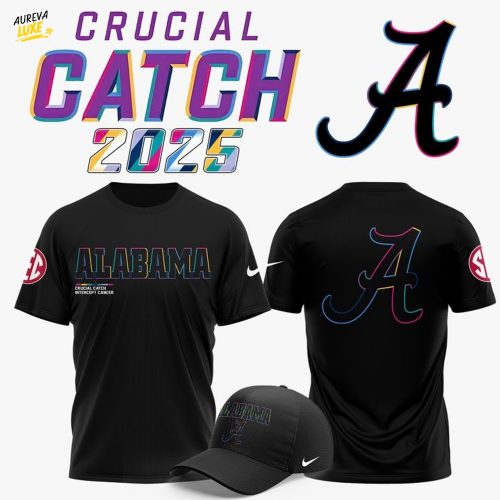 Alabama Crimson Tide x Crucial Catch Intercept Cancer 2025 Special Tee