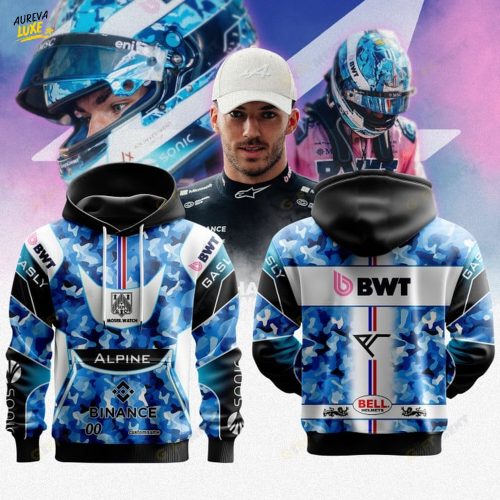Alpine Pierre Gasly Premium F1 Helmet Special Hoodie