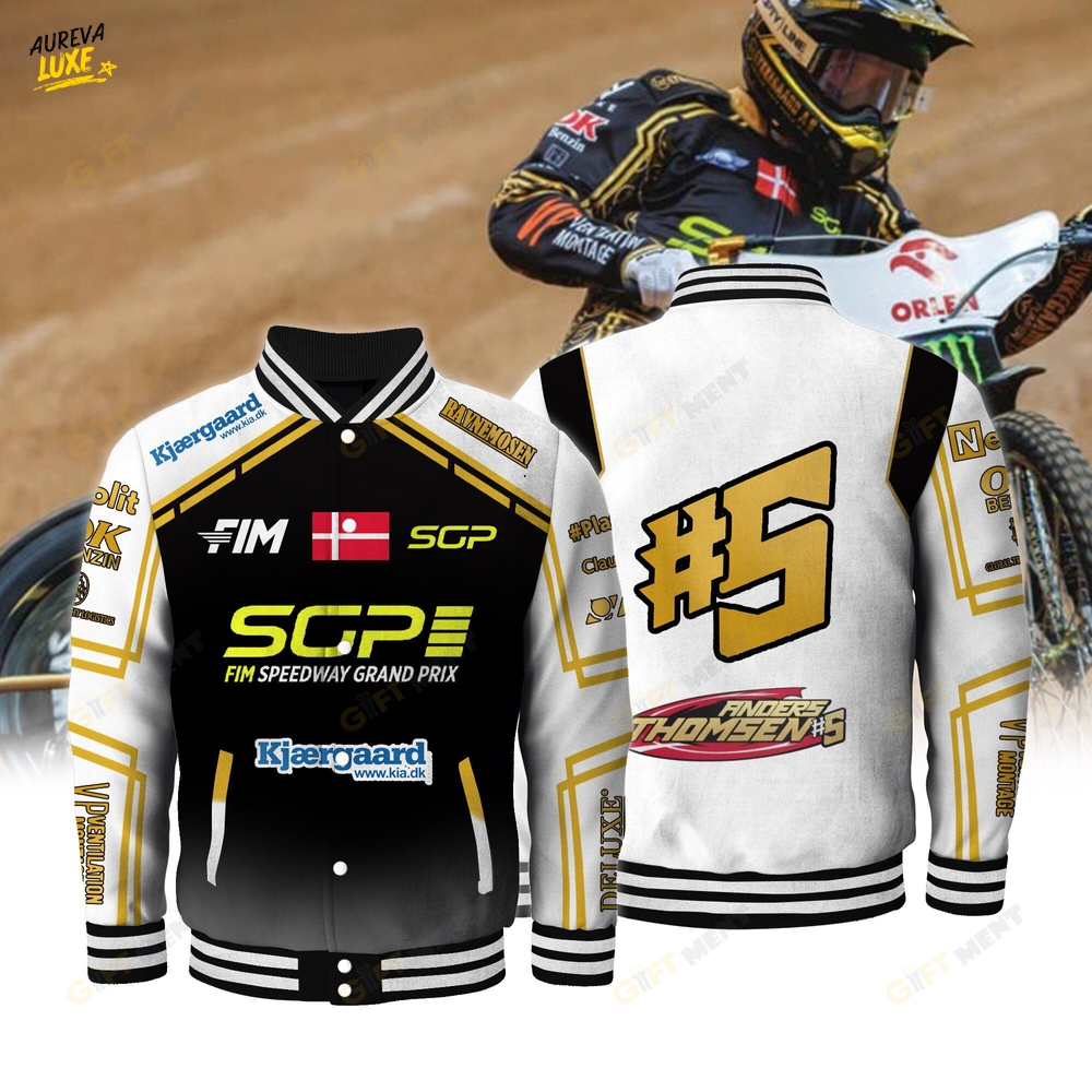 Anders Thomsen FIM Speedway SGP Special Baseball Jacket Anders Thomsen FIM Speedway SGP Special Baseball Jacket