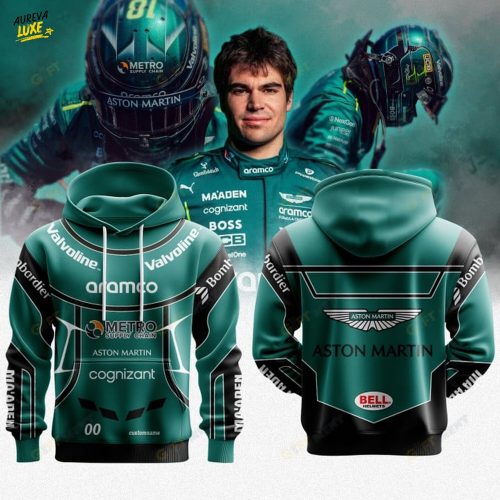 Aston Martin Lance Stroll Premium F1 Helmet Special Hoodie