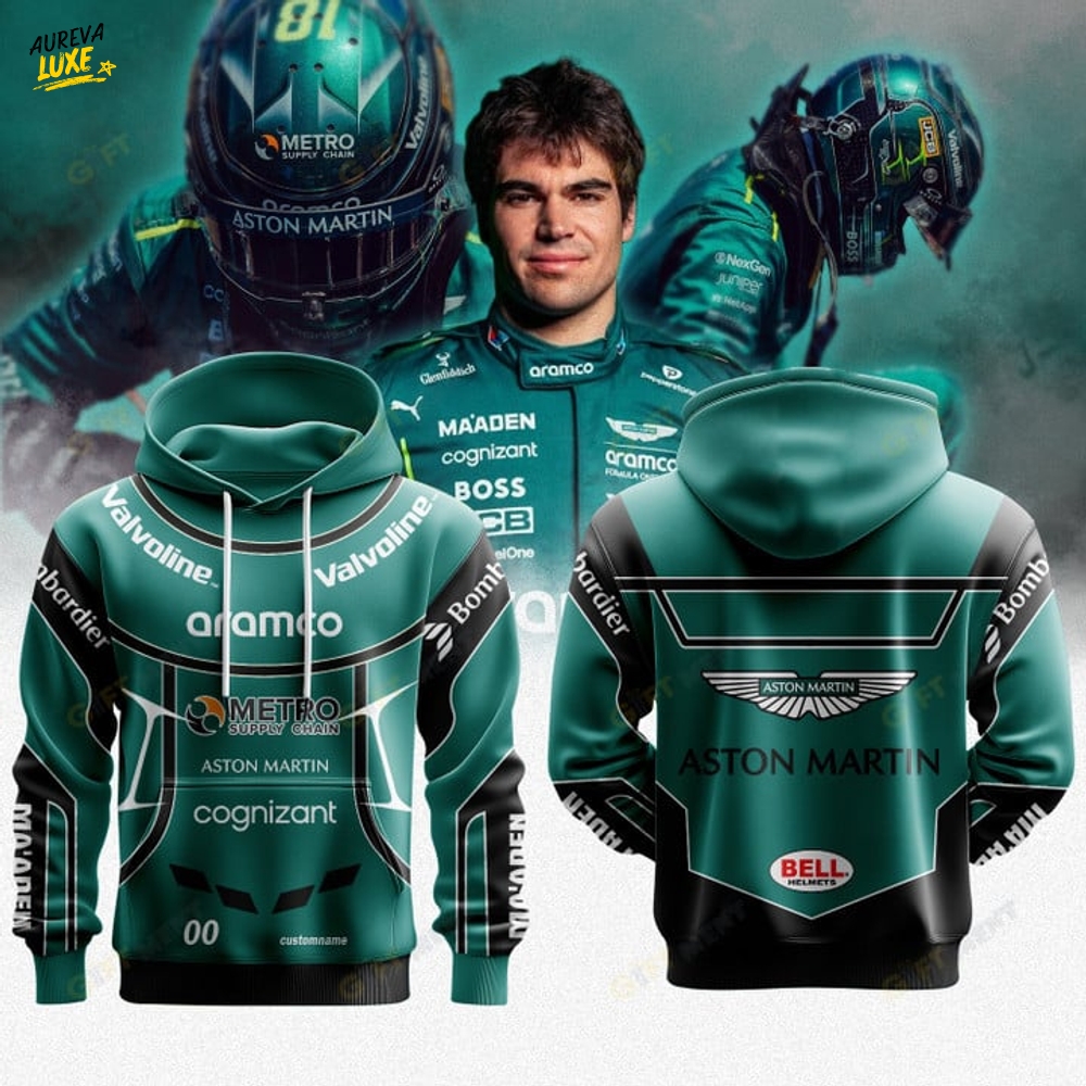 Aston Martin Lance Stroll Premium F1 Helmet Special Hoodie Aston Martin Lance Stroll Premium F1 Helmet Special Hoodie