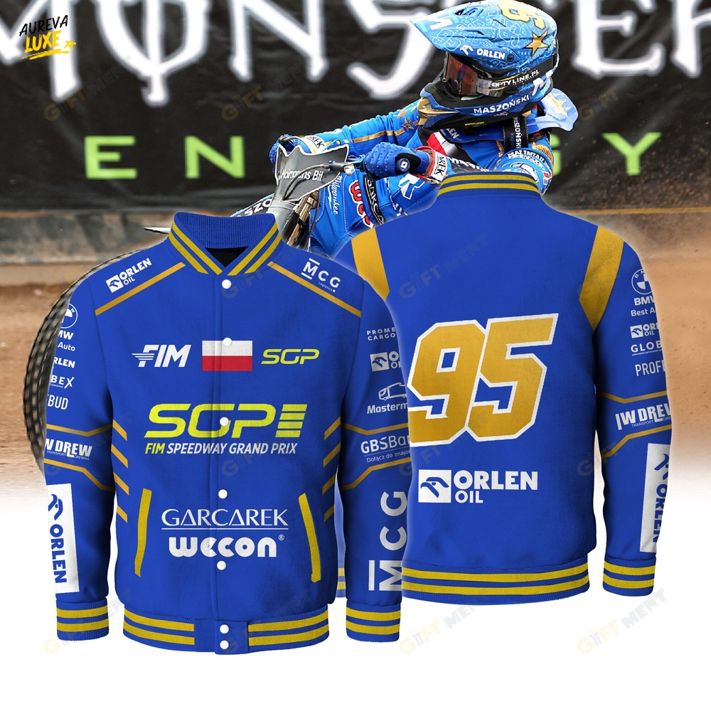 Bartosz Zmarzlik FIM Speedway SGP Special Baseball Jacket Bartosz Zmarzlik FIM Speedway SGP Special Baseball Jacket