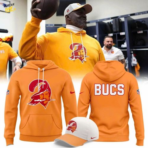 Bucs 50th anniversary Sideline Orange Hoodie