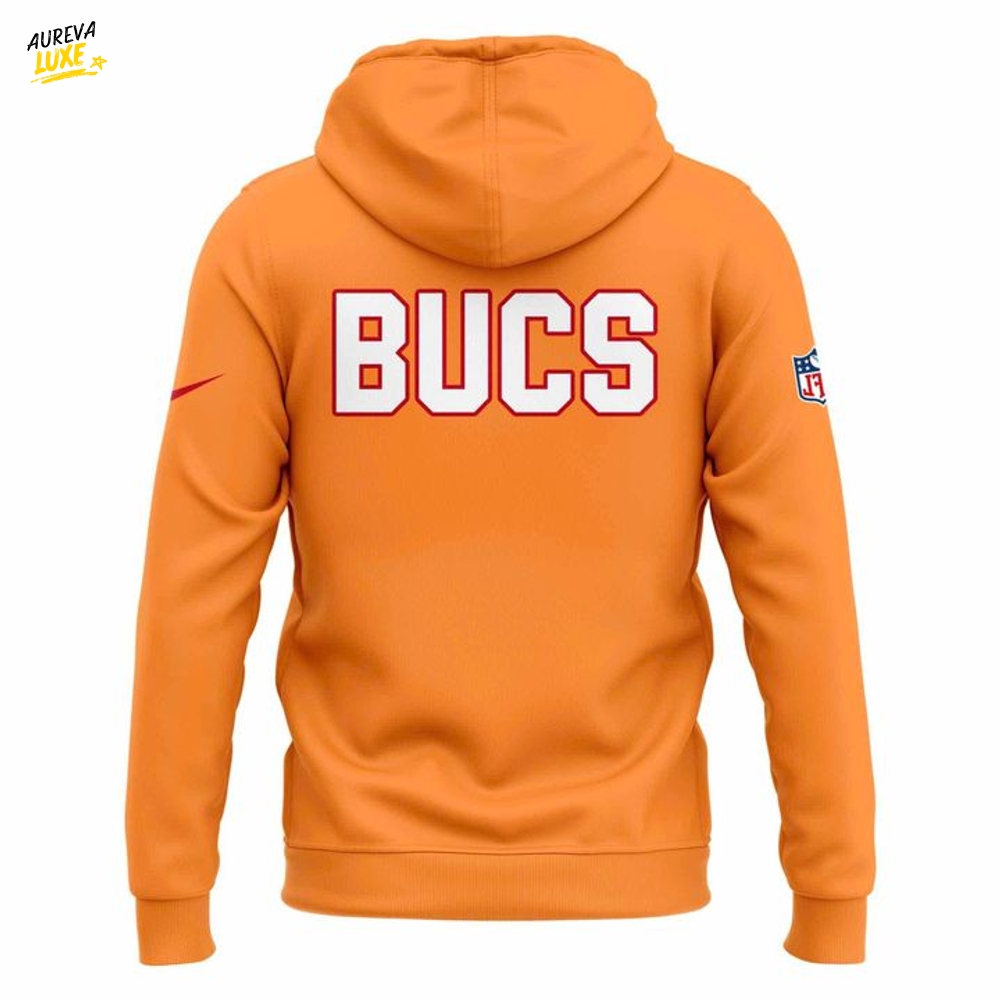 Bucs 50th anniversary Sideline Orange Hoodie Bucs 50th anniversary Sideline Orange Hoodie