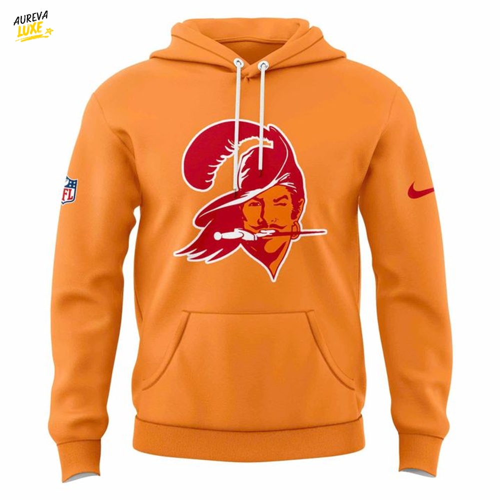 Bucs 50th anniversary Sideline Orange Hoodie Bucs 50th anniversary Sideline Orange Hoodie