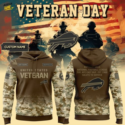 Buffalo Bills Nike Camo 2025 Salute to Service Hoodie