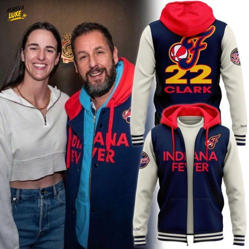 Caitlin Clark and Adam Sandler Indiana Fever "22 Clark" Zip Hoodie