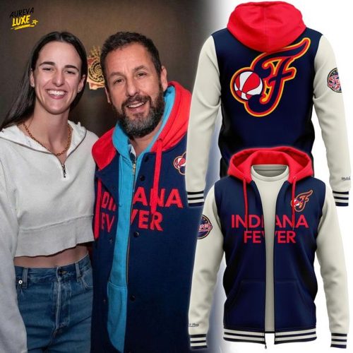 Caitlin Clark and Adam Sandler Indiana Fever Zip Hoodie