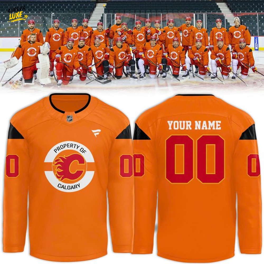 Calgary Flames ''National Day for Truth and Reconciliation'' Custom Hockey Jersey Calgary Flames ''National Day for Truth and Reconciliation'' Custom Hockey Jersey