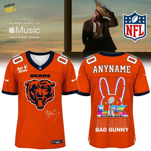 Chicago Bears x Bad Bunny Super Bowl Football Jersey Limited Edition