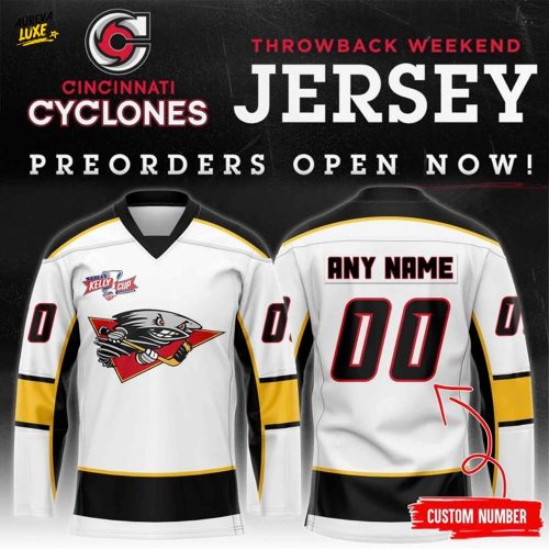 Cincinnati Cyclones Throwback Weekend Custom Hockey Jersey