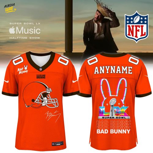 Cleveland Browns x Bad Bunny Super Bowl Football Jersey Limited Edition