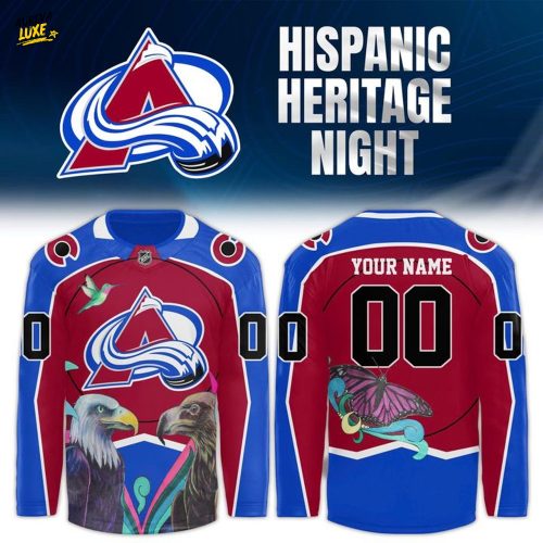 Colorado Avalanche 2025 Heritage Hispanic Custom Hockey Jersey