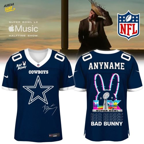 Dallas Cowboys x Bad Bunny Super Bowl Football Jersey Limited Edition