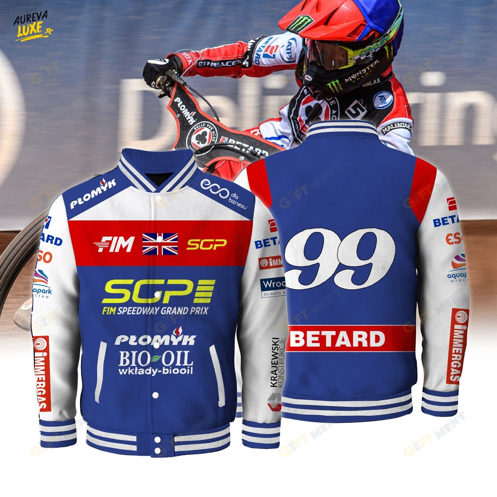 Dan Bewley FIM Speedway SGP Special Baseball Jacket Dan Bewley FIM Speedway SGP Special Baseball Jacket