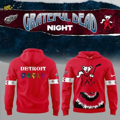Detroit Red Wings Grateful Dead Night Hoodie