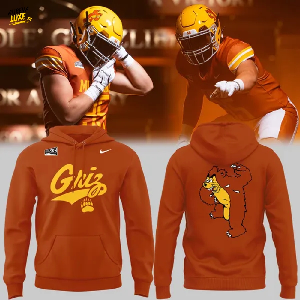 Exclusive 1995 Griz Wordmark Throwbacks Uniform Basic Hoodie Exclusive 1995 Griz Wordmark Throwbacks Uniform Basic Hoodie