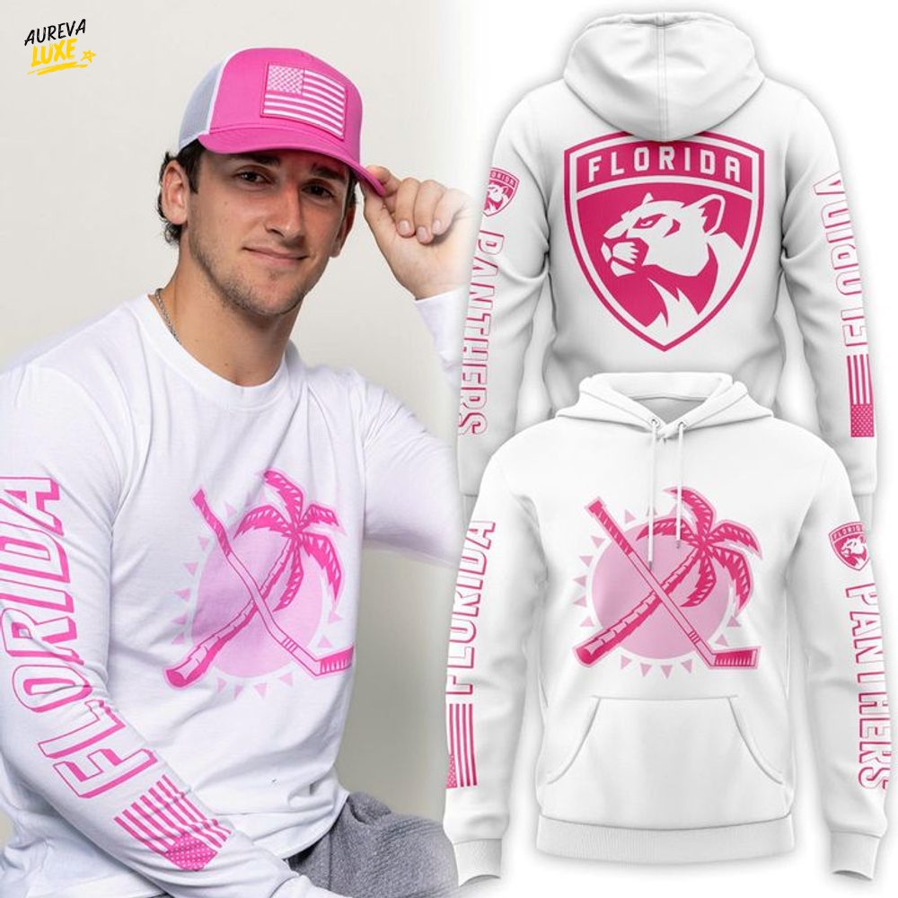 Florida Panthers 2025 Pink in the Rink Limited Edition Hoodie Florida Panthers 2025 Pink in the Rink Limited Edition Hoodie