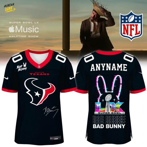 Houston Texans x Bad Bunny Super Bowl Football Jersey Limited Edition