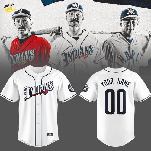 Indianapolis Indians "Indyindians" Custom Baseball Jersey - White