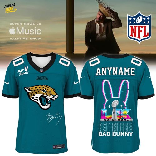 Jacksonville Jaguars x Bad Bunny Super Bowl Football Jersey Limited Edition