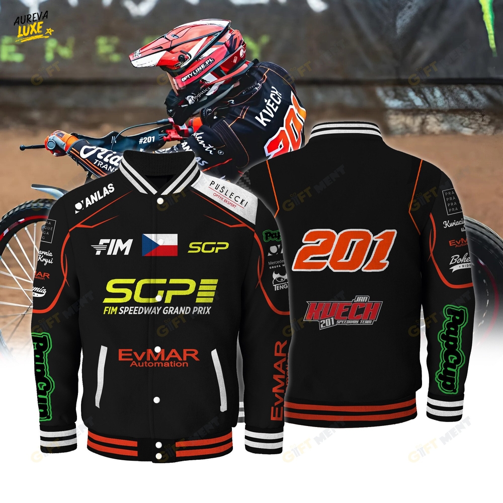 Jan Kvěch FIM Speedway SGP Special Baseball Jacket Jan Kvěch FIM Speedway SGP Special Baseball Jacket