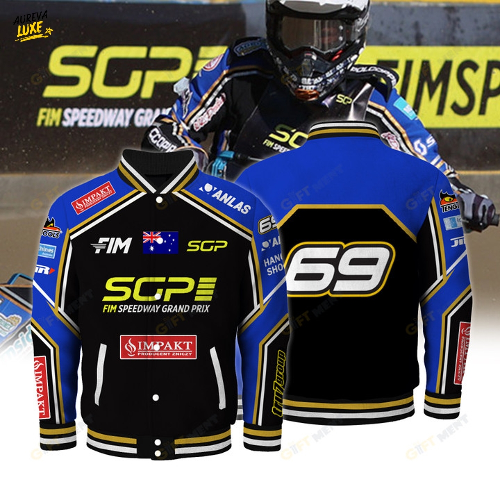 Jason Doyle FIM Speedway SGP Special Baseball Jacket Jason Doyle FIM Speedway SGP Special Baseball Jacket