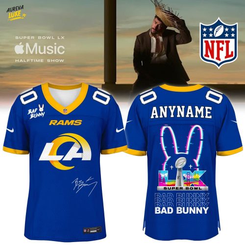Los Angeles Rams x Bad Bunny Super Bowl Football Jersey Limited Edition