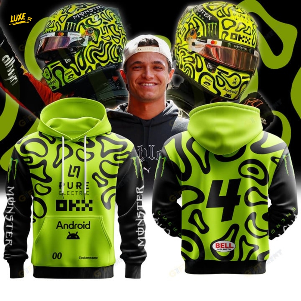 McLaren Lando Norris Premium F1 Helmet Special Hoodie McLaren Lando Norris Premium F1 Helmet Special Hoodie