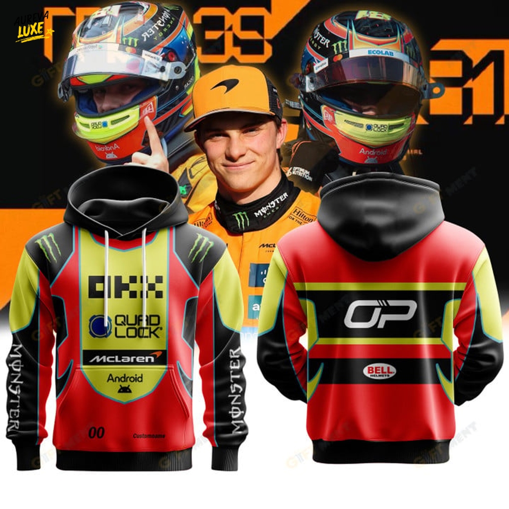 McLaren Oscar Piastri Premium F1 Helmet Special Hoodie McLaren Oscar Piastri Premium F1 Helmet Special Hoodie