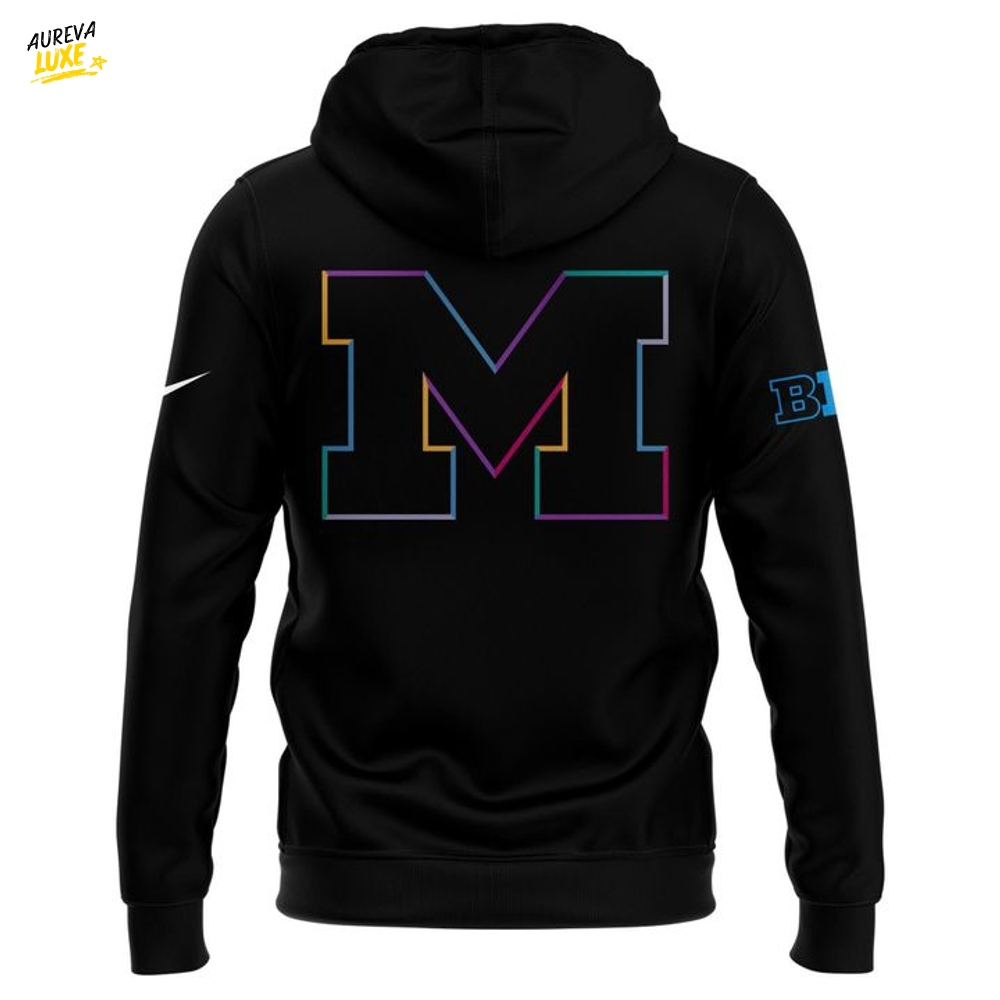 Michigan Wolverines x Crucial Catch Intercept Cancer 2025 Special Hoodie Michigan Wolverines x Crucial Catch Intercept Cancer 2025 Special Hoodie