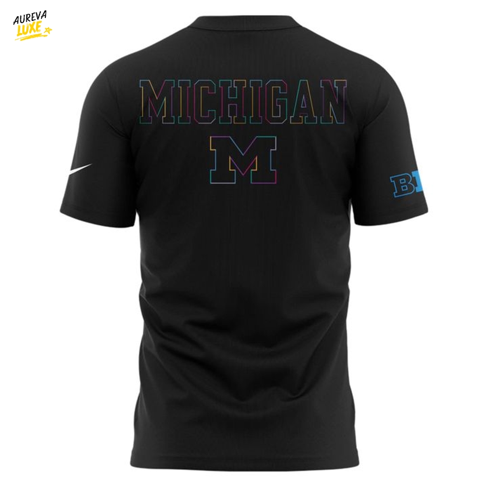Michigan Wolverines x Crucial Catch Intercept Cancer 2025 Special Tee Michigan Wolverines x Crucial Catch Intercept Cancer 2025 Special Tee