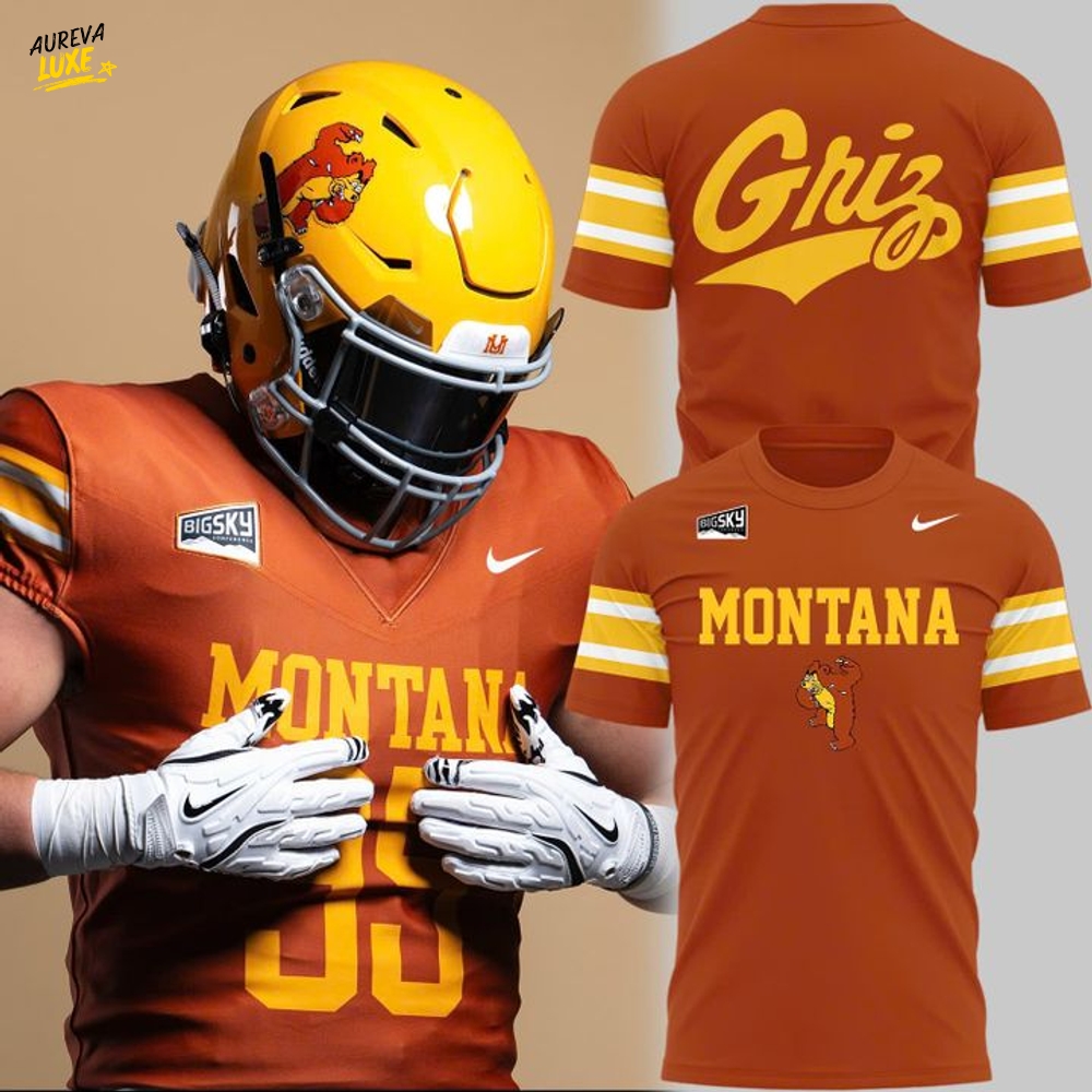 Montana Griz 1995 Anniversary Edition Uniforms Special Tee Montana Griz 1995 Anniversary Edition Uniforms Special Tee
