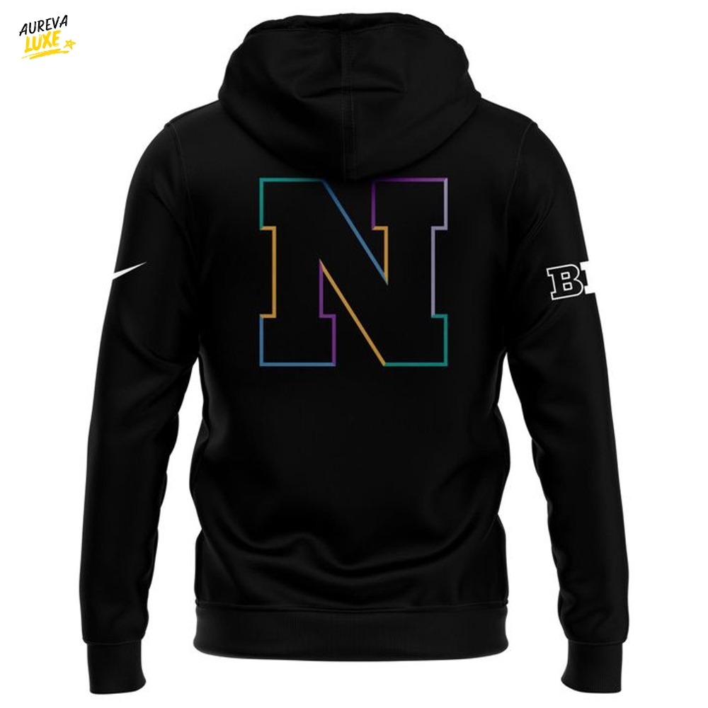 Nebraska Cornhuskers x Crucial Catch Intercept Cancer 2025 Special Hoodie Nebraska Cornhuskers x Crucial Catch Intercept Cancer 2025 Special Hoodie