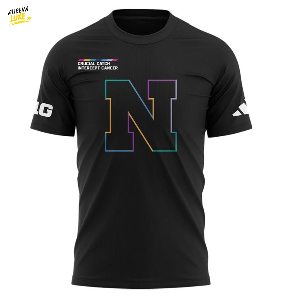 Nebraska Cornhuskers x Crucial Catch Intercept Cancer 2025 Special Tee Nebraska Cornhuskers x Crucial Catch Intercept Cancer 2025 Special Tee