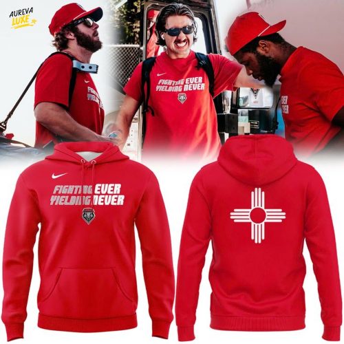 New Mexico Lobos "Fighting Ever Yielding Never" Red Hoodie