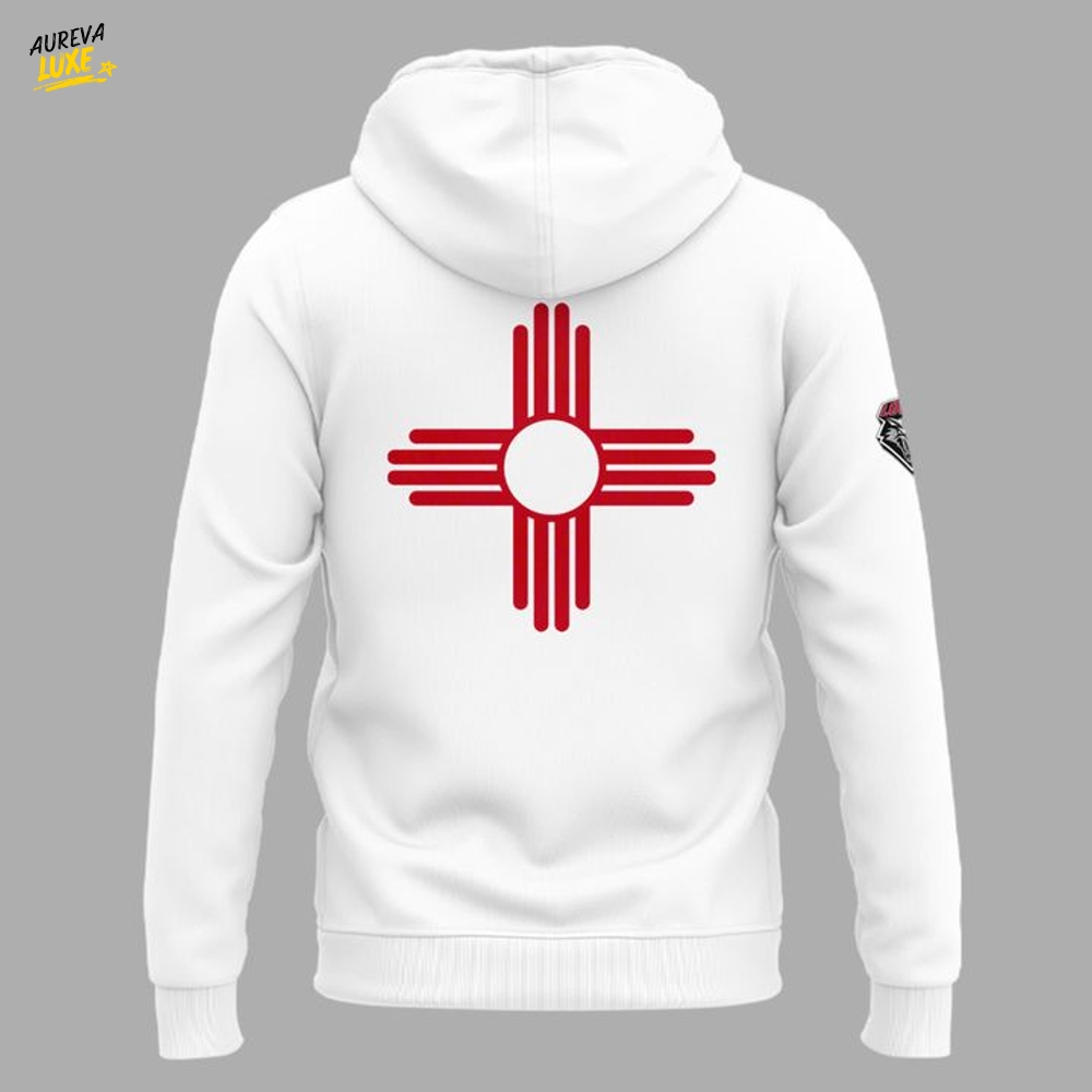 New Mexico Lobos "LOBO HOWL" White Hoodie New Mexico Lobos "LOBO HOWL" White Hoodie