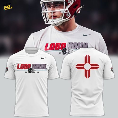 New Mexico Lobos "LOBO HOWL" White Tee
