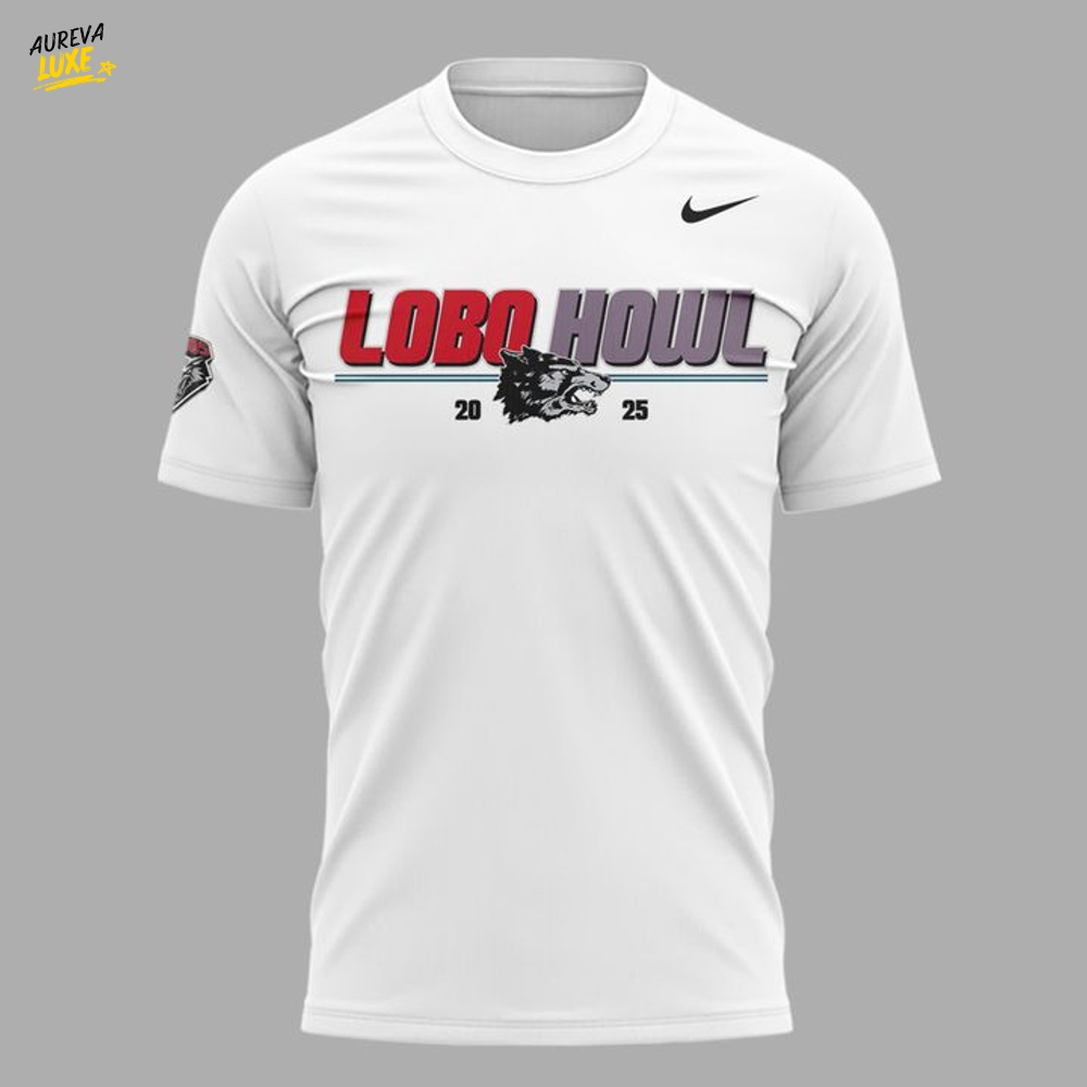 New Mexico Lobos "LOBO HOWL" White Tee New Mexico Lobos "LOBO HOWL" White Tee