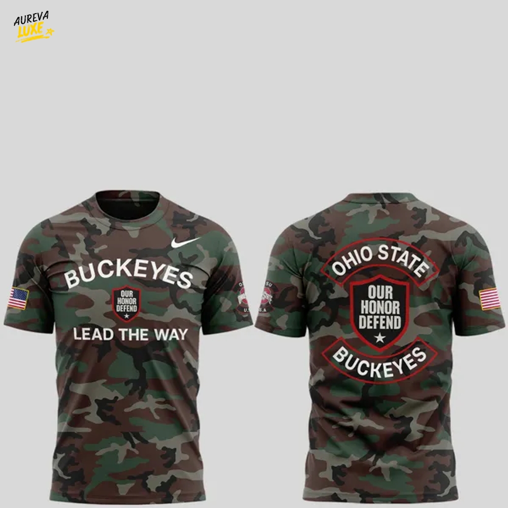 Ohio State Buckeyes football 2025 Military Appreciation T-Shirt Ohio State Buckeyes football 2025 Military Appreciation T-Shirt