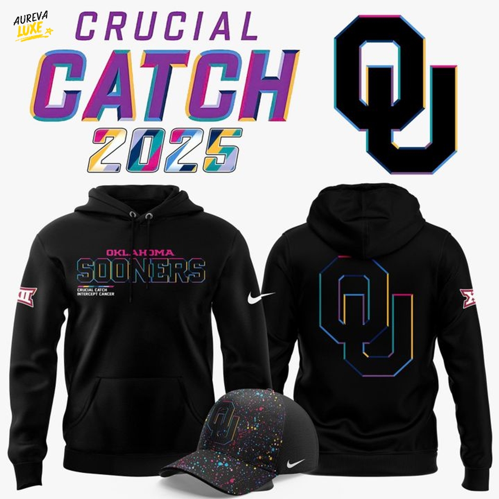 Oklahoma Sooners Crucial Catch 2025 Special Hoodie Oklahoma Sooners Crucial Catch 2025 Special Hoodie