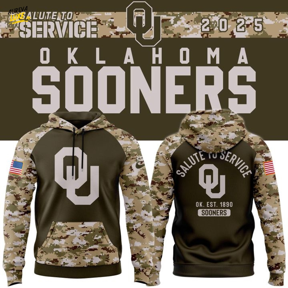 Oklahoma Sooners Salute To Service Camo Hoodie Oklahoma Sooners Salute To Service Camo Hoodie
