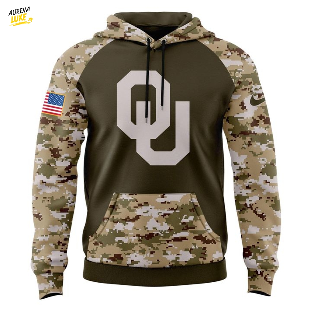 Oklahoma Sooners Salute To Service Camo Hoodie Oklahoma Sooners Salute To Service Camo Hoodie