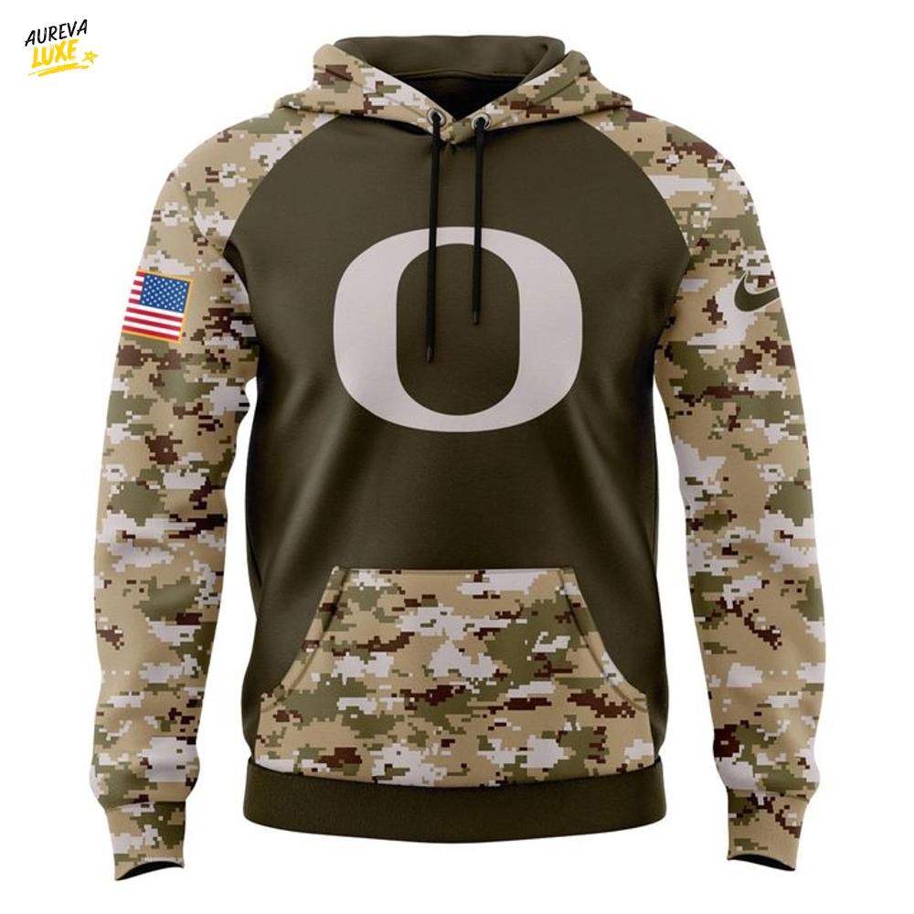 Oregon Ducks Salute To Service Camo Hoodie Oregon Ducks Salute To Service Camo Hoodie