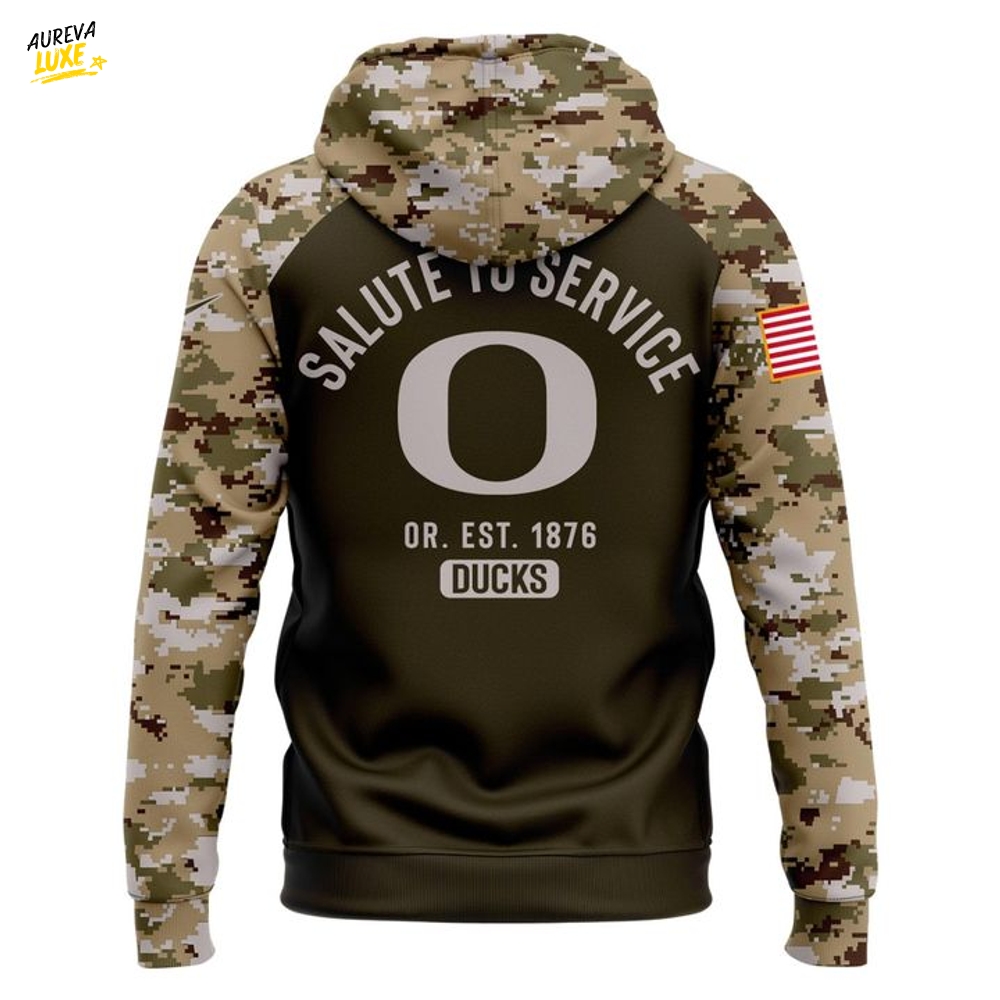 Oregon Ducks Salute To Service Camo Hoodie Oregon Ducks Salute To Service Camo Hoodie