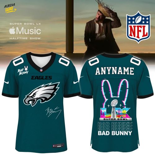 Philadelphia Eagles x Bad Bunny Super Bowl Football Jersey Limited Edition