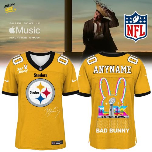 Pittsburgh Steelers x Bad Bunny Super Bowl Football Jersey Limited Edition