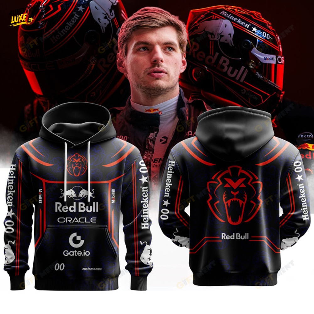 Red Bull Racing Max Verstappen Premium F1 Helmet Special Hoodie Red Bull Racing Max Verstappen Premium F1 Helmet Special Hoodie